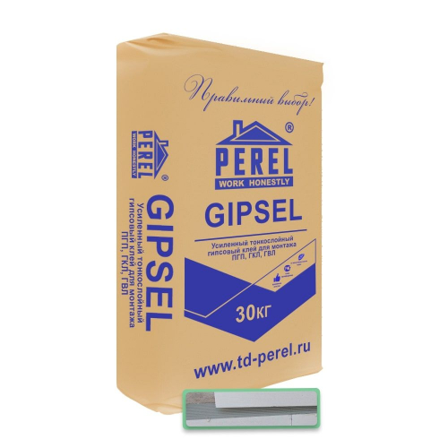Гипсовый клей Perel Gipsel 30 кг серый