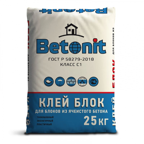 Клей для блоков Бетонит 25 кг