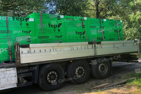 Пеноблоки стеновые Poritep 625х250х250, D500
