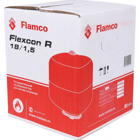 Расширительный бак теплоснабжение/холодоснабжение Flamco Flexcon R красный 18/1,5